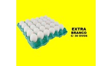 BANDEJA COM 30 OVOS EXTRA BRANCO 